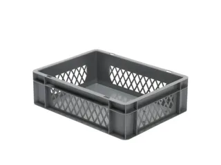 Euronorm-Stapelbak 10l H X L X B 120x400x300mm Grijs - 1