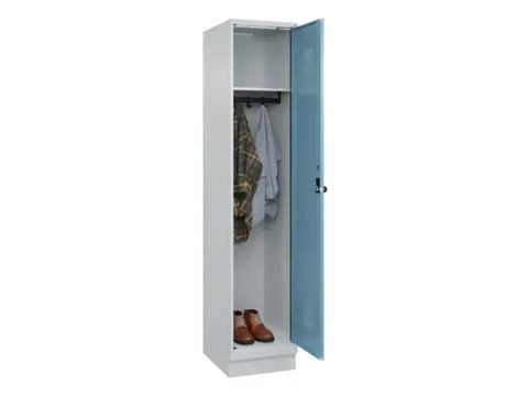locker,HxBxD 1950x400x500mm,1vak,vak B 400mm,draaigrendel,sokkel