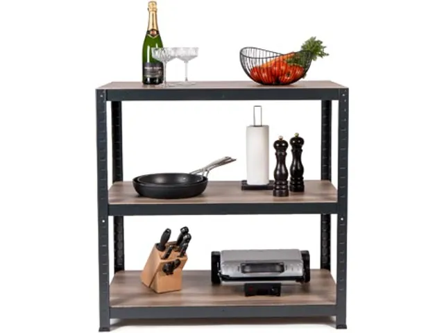 Etagère AVASCO Maxi 88x90x45cm 3 tablettes noir