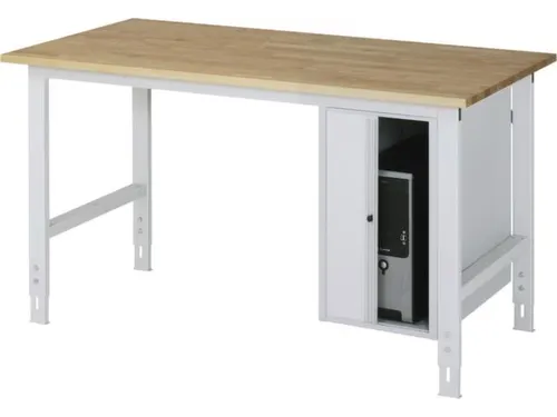pc-roldeurkast,v. werkbank,HxBxD 620x360x650mm,kabeldoorvoer