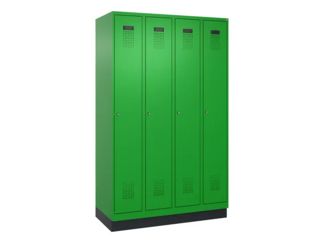 locker voor scheiding van kleding,HxBxD 1950x1200x500mm,4vak