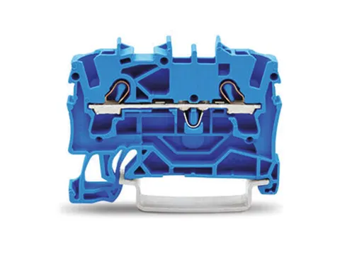 2-Draads Doorgangsklem 2,5Mm², Blauw