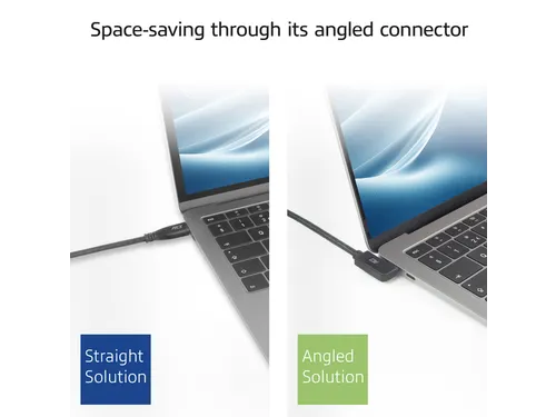 Kabel ACT USB-C hoek links/rechts USB-C hoek boven/beneden 10Gbps 2m