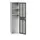 Lockerkast 2000x525x550mm 2 vakken, ventilatiedeur, RAL7016