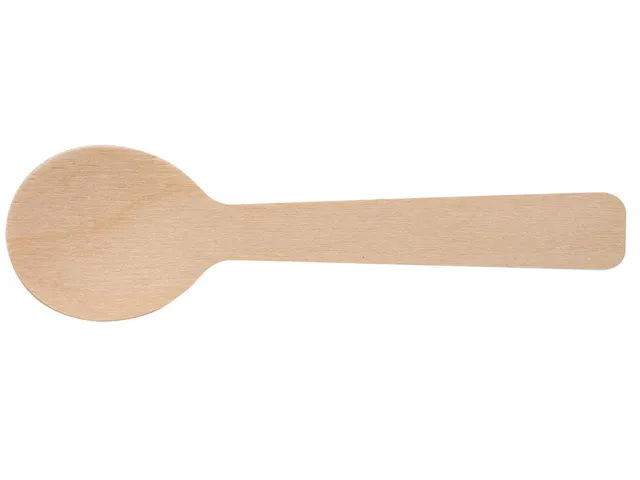 Koffielepel Uit Hout FSC Gecoat 96 mm Pak 100 Stuks
