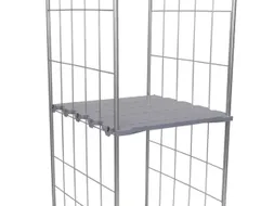 hygiënisch legbord,v. Gaasbox BxD 710x812mm,draagverm. 150kg,HDPE