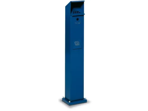 Combi-asbakstaander Vierkantvormig Blauw 2/5 liter 1150x180x150mm