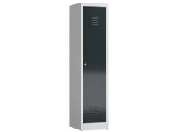 garderobekast 1800x415x500mm 1vak klink sokkel romp RAL7035 RAL7016