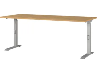 In hoogte verstelbaar bureau,HxBxD 680-910x1800x800mm - 1