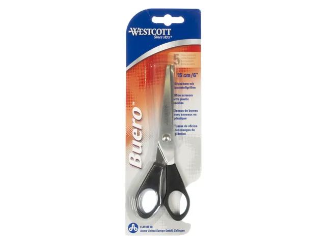 Ciseaux Westcott 155mm inox manche plastique