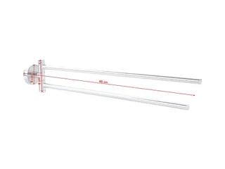 Handdoekhouder Tesa Smooz 40317 Chroom zelfklevend met 2 armen - 2