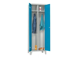 garderobekast,HxBxD 1850x600x500mm,2vak,RAL7035,front RAL5012 - 2