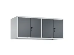 opzetkast,v. locker,4vak.,vak B 300mm,HxBxD 500x1200x500mm,vleugeldeur