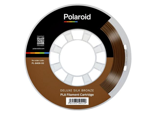 3D Filament Polaroid PLA Universal 250g Deluxe Zijde brons | 3dprinterfilamenten.nl