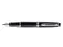 Vulpen Waterman Expert Black lacquer CT Medium Blauwe inkt