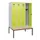 locker met bank,HxBxD 1950x1200x815mm,4vak,vak B 300mm,cilinderslot