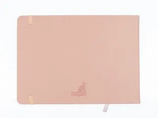 Schetsboek Kangaro A5 landscape oud roze PU HC 80 blad 140gr roomwit m - 6