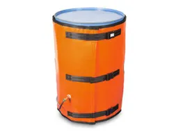 Verwarmingsmantel,V. 200L Vat,Buiten Glasvezel/Silicone,Oranje