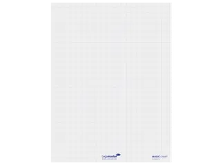 Legamaster Magic-Chart flipchart folie 60x80cm Wit met ruit 25 vel - 6