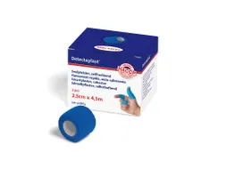 Detectaplast Zelfhechtende snelpleister Rol à 2,5cm x 4,5mtr, blauw