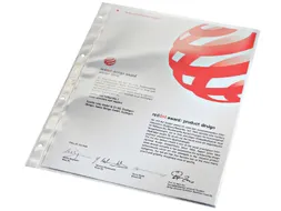 Showtas Leitz 4734 A4 4-gaats 0.08mm PVC glashelder