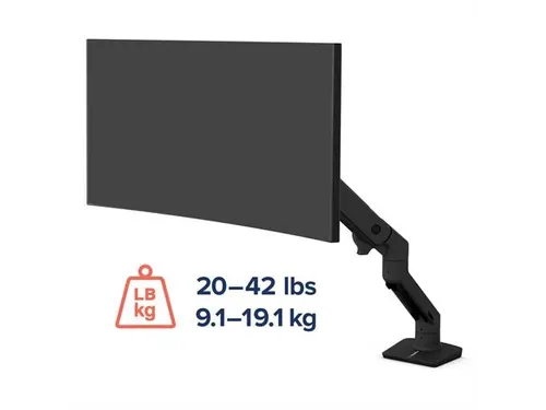 HX Bureau Monitorarm Mat Zwart