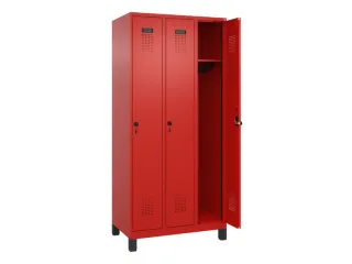locker,HxBxD 1950x900x500mm,3vak,vak B 300mm,draaigrendel,voeten - 2