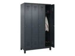 locker,HxBxD 1950x1200x500mm,4vak,vak B 300mm,cil.-slot,voeten