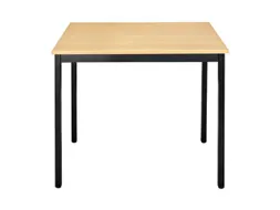 Tafel Rechthoekig 70x60 Cm Frame Zwart Blad Beuk