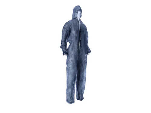 Coverall PP Non Woven Maat M Blauw Ritssluiting 50 Stuks