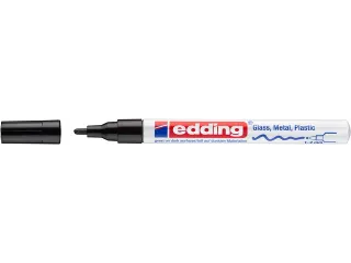 Paintmarker edding 751 op oliebasis 1-2mm creatief zwart - 2