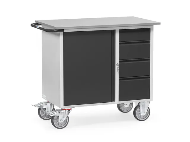 Werkplaatswagens Van Staalplaat 2452 Ral7035 Front Ral7016 4 Laden