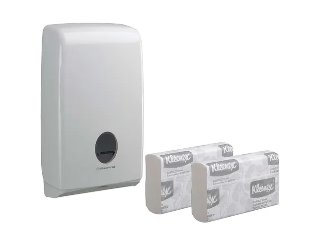 Aquarius U7024 handdoek dispenser Slimfold wit