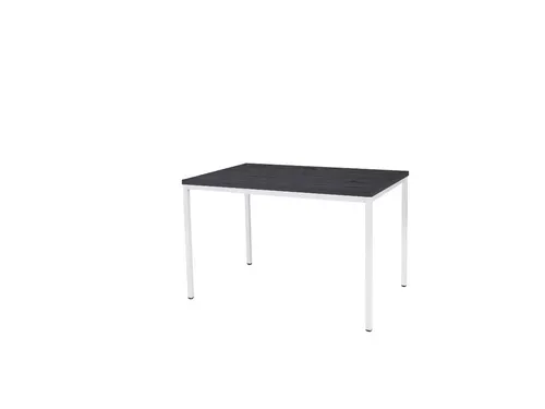 Domino Basic Tafel Vaste Hoogte 120x80 houtprint schaduw wit 4-poots