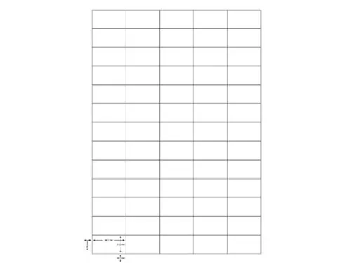 Q-Connect Multi-purpose etiketten A4 38,1x21,2mm Wit 6500 stuks