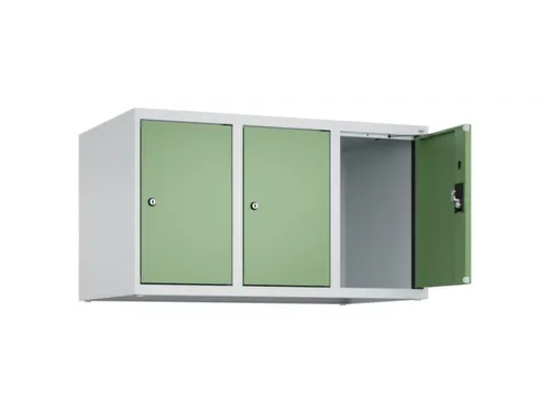 opzetkast,v. locker,3vak.,vak B 300mm,HxBxD 500x900x500mm,cilinderslot