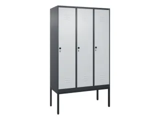 locker,HxBxD 2120x1200x500mm,3vak,vak B 400mm,draaigrendel - 1