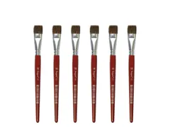Penseel Kangaro Serie 121 plat Nr. 18 geitenhaar doos 6 stuks