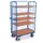 Etagewagen 500kg 1200x800mm H 1820mm 3 Wanden Draadgaas 5 Etages