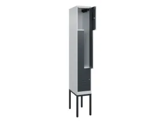 Z-garderobekast,HxBxD 2120x300x500mm,vak B 150/300mm,cil.-slot - 2