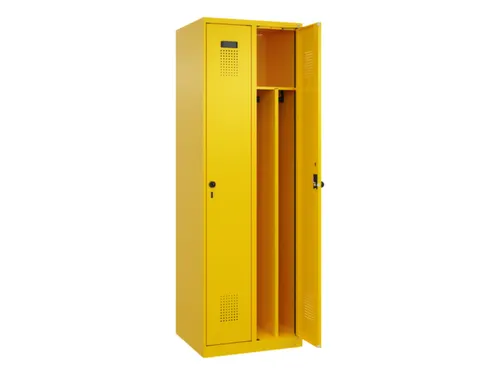 locker voor scheiding van kleding,HxBxD 1850x600x500mm,2vak