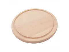 Emga Snijplank Hout rond met geul 25cm