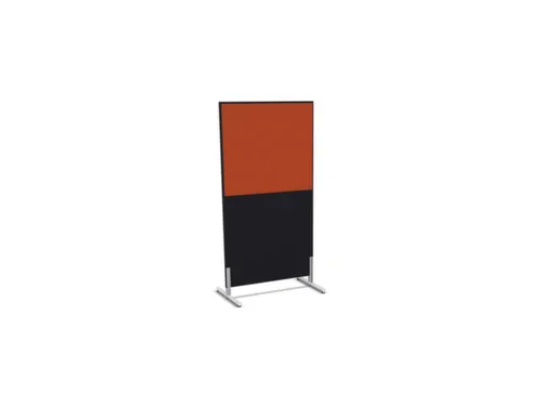 scheidingswand,HxB 1545x800mm,CC-zwart,BN3012-oranje