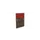 baliepaneel bureau aanbouw links 800mm NV bruin hickory BN4011-rood