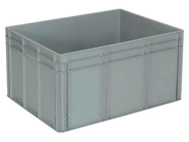 Bac Grande Capacité Norme Europe 175L Hxlxl 420X800X600Mm Pp Gris
