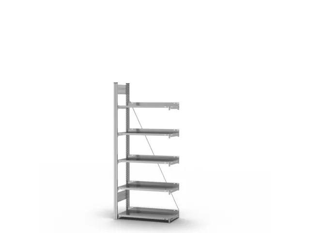 Rayonnage sans boulons élément suivant HxlxP 1750x760x335mm 5tablett