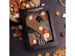 Luxe Chocoladeletter Beautiful Brand Melk Letter S 220g - 2