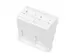 Frontpaneel 2-poorts 45x45mm Schuin voor frame DN-93802-5-SH Wit
