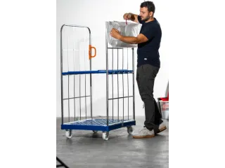 Afdekzeil,v. rolcontainer,HxB 1350x650mm,v. rolcontainer,PP,wit/rood - 9