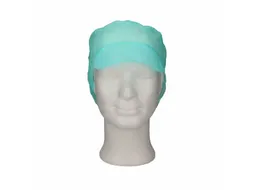 PPnw pet / klep en haaropvang, groen 'snood cap' 1000 Stuks
